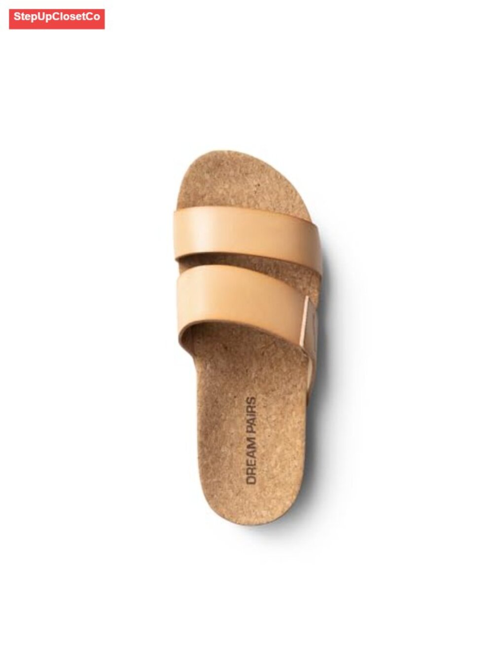 Platform Slide Sandals with Arch Support and Cushioned Cork Footbed - Picture 3 of 6